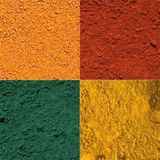 Oxyde de fer rouge Fengda 1332-37-2 Fabricant de pigments H130 190 Oxyde de fer rouge